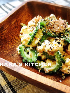 ゴーヤ☆豆腐☆ツナのサラダ♪♪-レシピのメイン写真