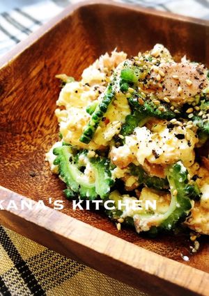 ゴーヤ☆豆腐☆ツナのサラダ♪♪-レシピのメイン写真