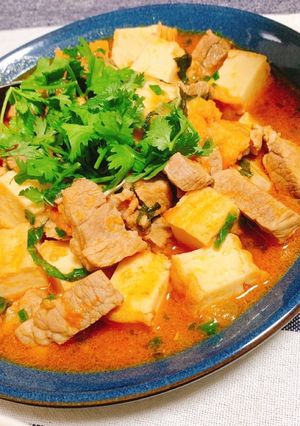 豆腐と豚肉のトマト煮-レシピのメイン写真