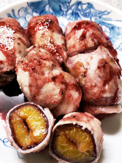 簡単20分!肉巻きプルーンの赤ワイン煮-レシピのメイン写真
