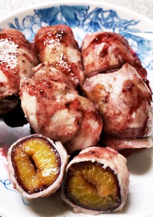 簡単20分！肉巻きプルーンの赤ワイン煮-レシピのメイン写真