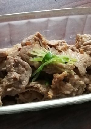 下味冷凍、豚肉の梅ワサビ漬-レシピのメイン写真