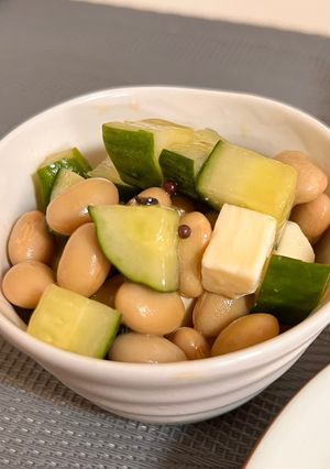 豆と野菜のデリ風サラダ-レシピのメイン写真