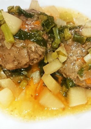 かぶとかぶの葉の和風ハンバーグ-レシピのメイン写真