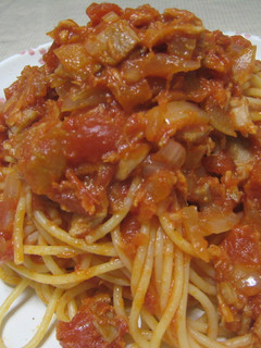 ☆簡単~ツナ&ベーコンのトマトパスタ☆-レシピのメイン写真