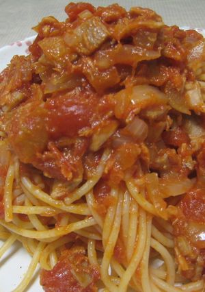☆簡単～ツナ＆ベーコンのトマトパスタ☆-レシピのメイン写真