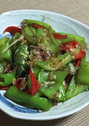 ちょいと一品★甘長唐辛子の麺つゆ桜エビ炒-レシピのメイン写真