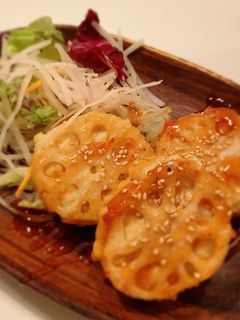 お弁当にも♡鶏肉とれんこんの挟み焼き-レシピのメイン写真