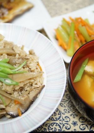 きのこたっぷり鶏ごぼうご飯-レシピのメイン写真