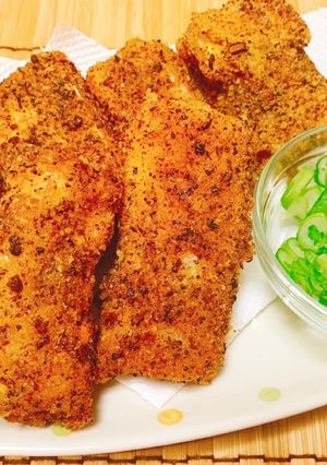 サーモンハラスゆかりフライ【味付け不要】-レシピのメイン写真