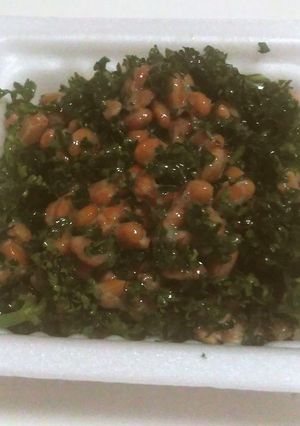 納豆にちょい足し（パセリ編）-レシピのメイン写真