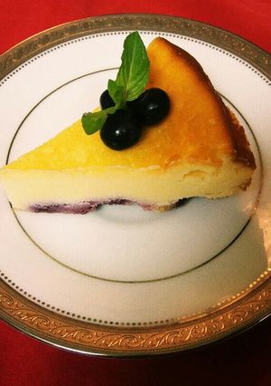 簡単美味！ブルーベリーチーズケーキ♪-レシピのメイン写真