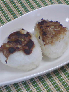 アンチョビ味噌の焼おにぎり-レシピのメイン写真
