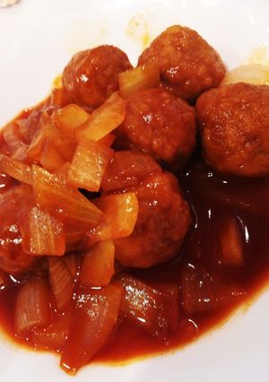 簡単！酢豚風ミートボールソース-レシピのメイン写真
