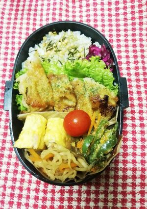 高校男子弁当♡鶏肉カレー風味9/18-レシピのメイン写真