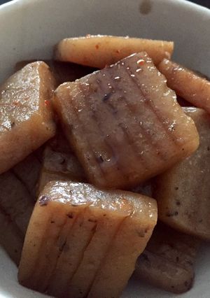 こんにゃくの昆布だし醤油炒め-レシピのメイン写真