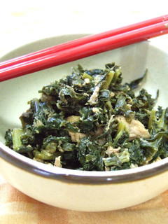 ご飯にのっけて♪大根菜炒め-レシピのメイン写真
