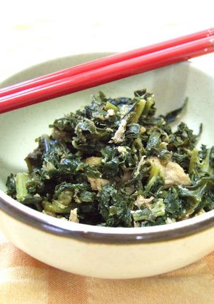 ご飯にのっけて♪大根菜炒め-レシピのメイン写真