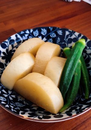 大根とオクラの煮物-レシピのメイン写真