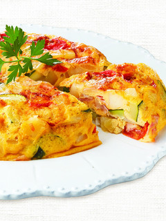 夏野菜のスパニッシュオムレツ♪-レシピのメイン写真
