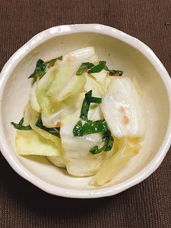 キャベツの梅しそ和え-レシピのメイン写真