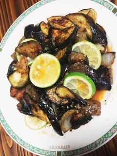 貴女風味で茄子とベーコンのピリ辛炒め-レシピのメイン写真