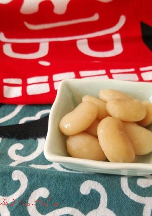 ご飯のおとも白花豆の煮豆-レシピのメイン写真