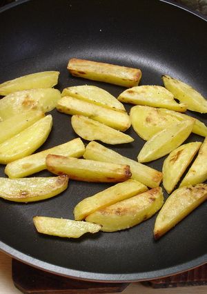 合わせ技でホクホク揚げないフライドポテト-レシピのメイン写真