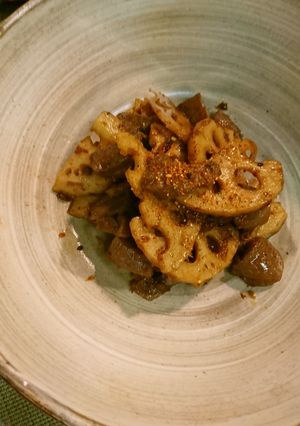 蓮根とこんにゃく煮-レシピのメイン写真