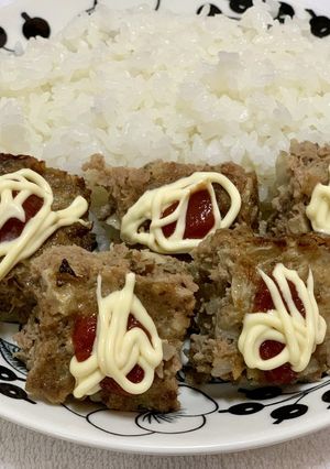オーブン任せの四角いハンバーグ♡-レシピのメイン写真