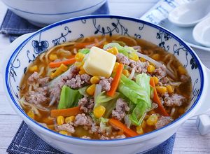 ひき肉を使った味噌バター煮込みラーメン-レシピのメイン写真