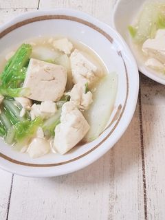 白菜と豆腐の中華味炒め煮-レシピのメイン写真