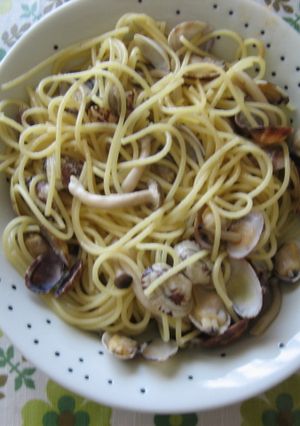 キューピーで簡単ボンゴレきのこパスタ-レシピのメイン写真