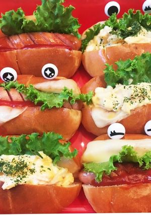 ハロウィン！運動会！にこにこサンドイッチ-レシピのメイン写真