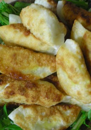 揚げ焼きでヘルシー♪ポテから餃子-レシピのメイン写真