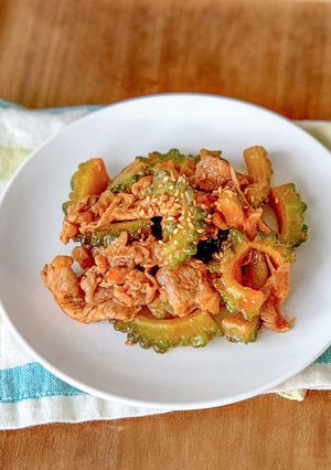作り置き*ゴーヤと豚肉のうまケチャ炒め-レシピのメイン写真