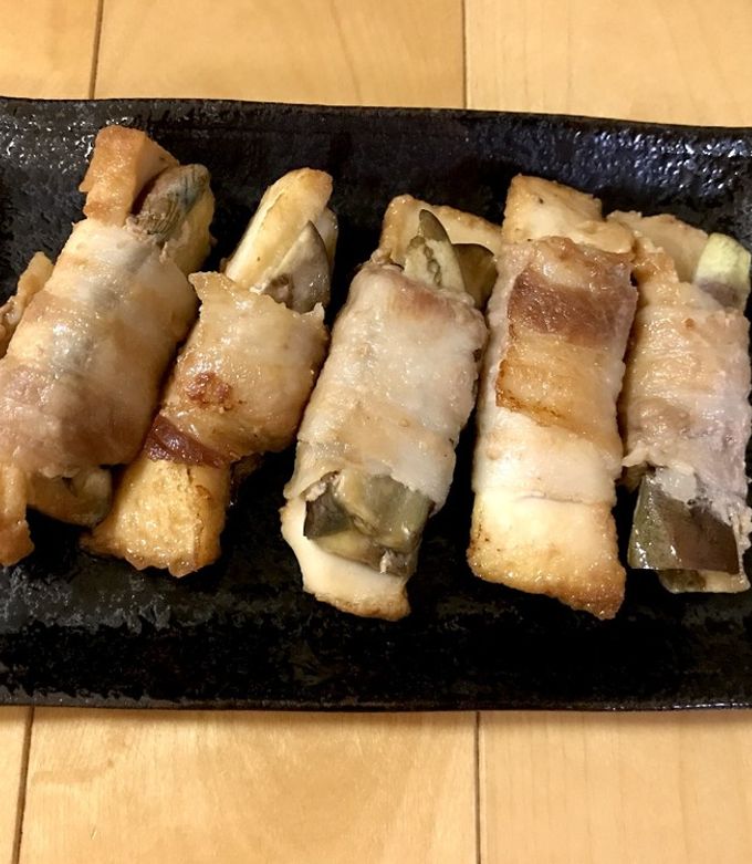 ♪厚揚げとナスの豚バラ巻き♪-レシピのメイン写真