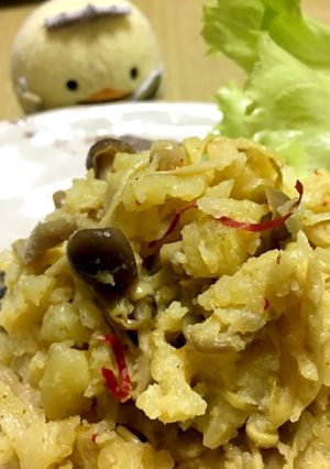 なめたけで カレー風味のきのこのポテサラ-レシピのメイン写真