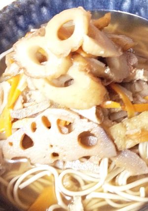 根菜野菜たっぷり蕎麦-レシピのメイン写真