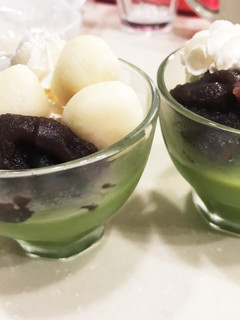 ヘルシー豆腐白玉抹茶プリン-レシピのメイン写真