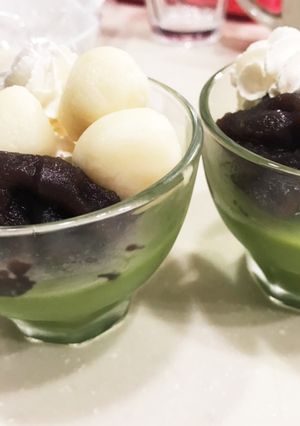 ヘルシー豆腐白玉抹茶プリン-レシピのメイン写真