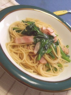 QPで簡単☆ベーコンとほうれん草のパスタ-レシピのメイン写真