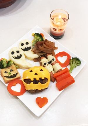 ハロウィンハンバーグ-レシピのメイン写真