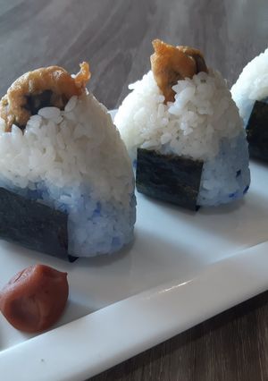 【おもしろ料理】天むす富士山-レシピのメイン写真