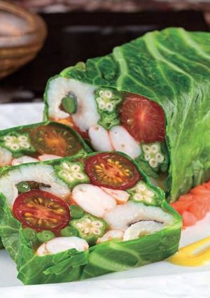 ハモと夏野菜のテリーヌ仕立て-レシピのメイン写真