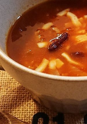 トマトジュースで簡単に！チリスープ-レシピのメイン写真