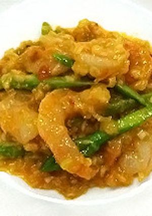 低たんぱく減塩　エビチリ風炒め物（腎臓）-レシピのメイン写真
