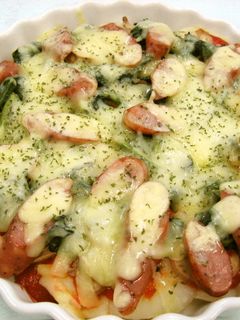 ポテトとほうれん草のチーズ焼き-レシピのメイン写真