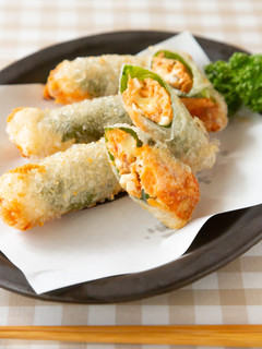 秋鮭とチーズで♪ライスペーパー揚げ春巻き-レシピのメイン写真