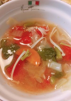 野菜たっぷりトマトスープ-レシピのメイン写真